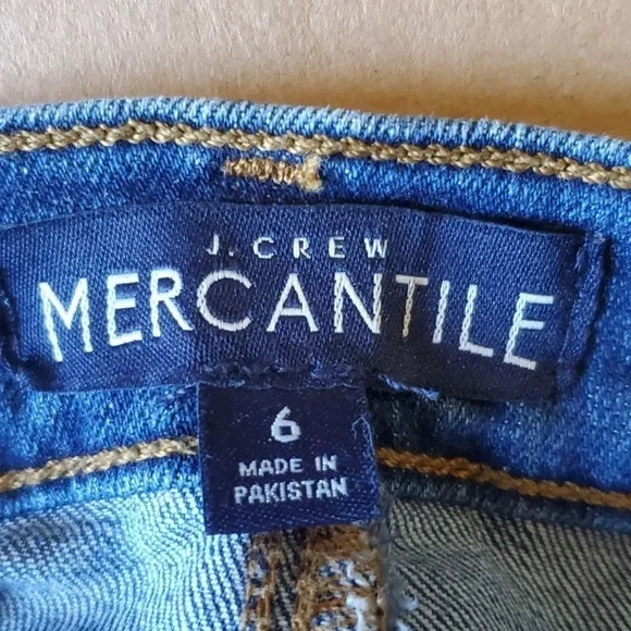 J. CREW Mercantile blue denim 5 pocket skirt size 6 - Picture 3 of 10